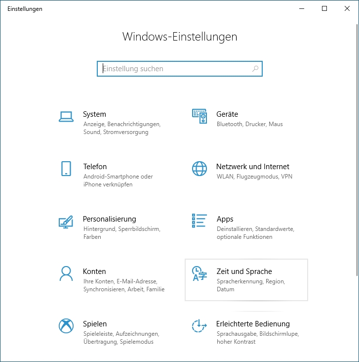 Start > PC-Einstellungen