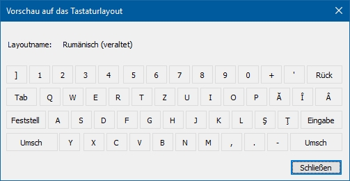 Tastaturlayout (veraltet)